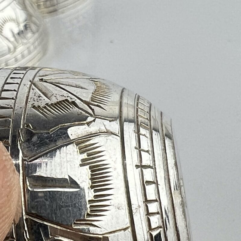 Set sale e pepe in silver plated stile antico a forma di uovo Sheffield & Argento