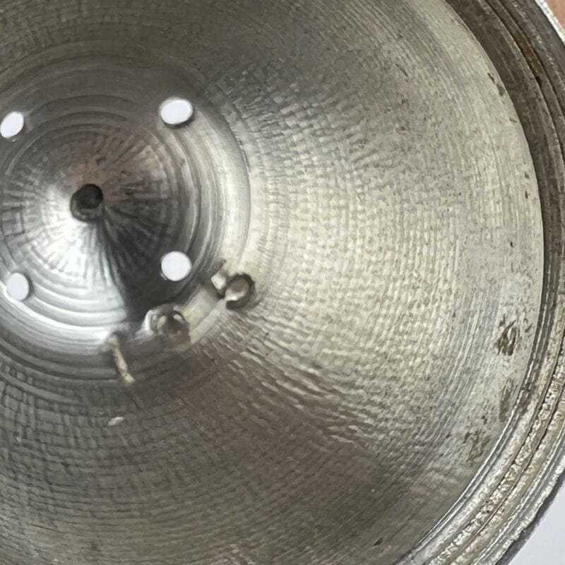 Set sale e pepe in silver plated stile antico a forma di uovo Sheffield & Argento