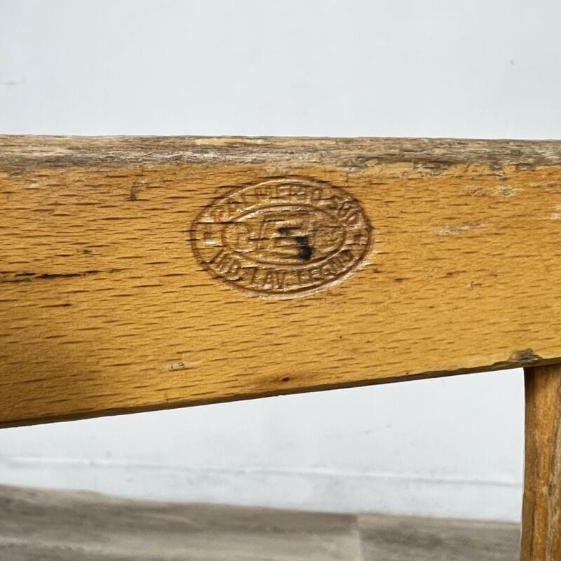 Set Sedie vintage pieghevole richiudibile sediolina in legno bambino da giardino Arredamento