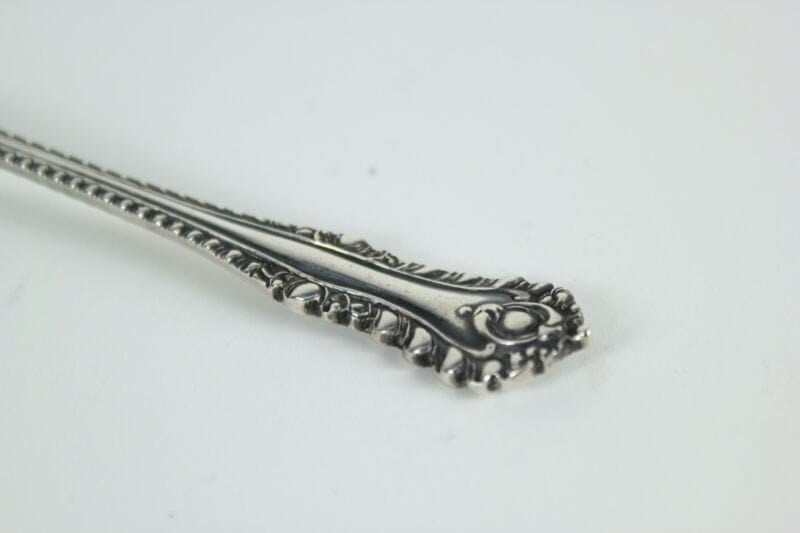 Set servizio di posate antiche in argento cucchiaini cucchiai con astuccio 1915 Sheffield & Argento