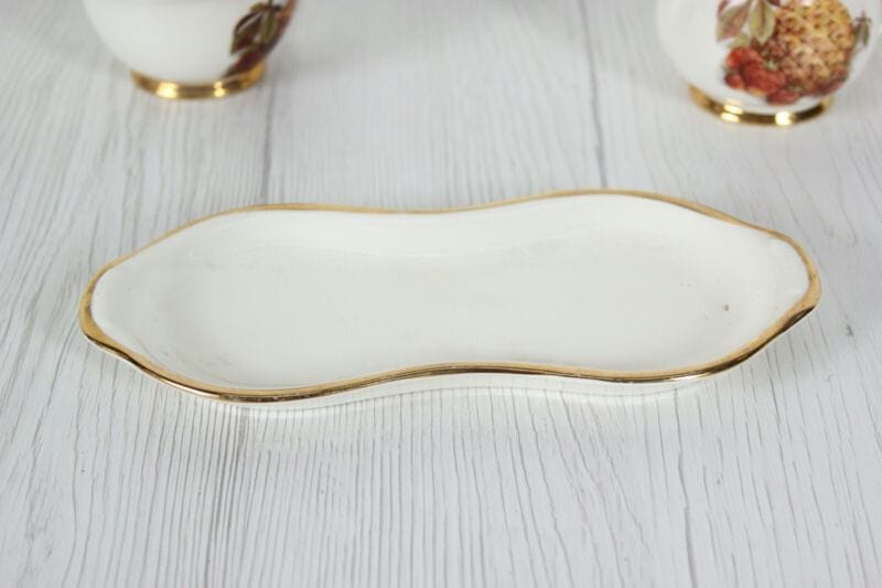 Set zuccheriera e lattiera in ceramica antica crown devon bricco latte ananas Ceramiche e Porcellane