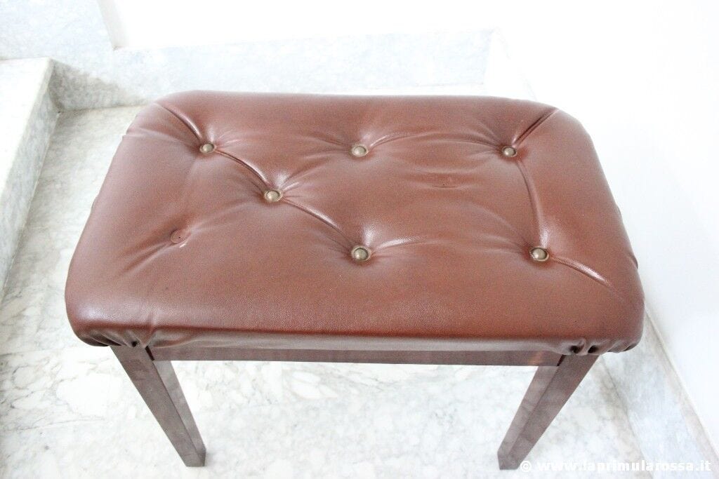SGABELLO REGOLABILE ANNI '90 X PIANOFORTE - POUF VINTAGE - VINTAGE PIANO STOOL Arredamento