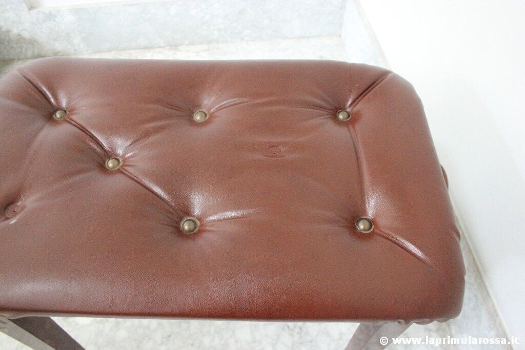 SGABELLO REGOLABILE ANNI '90 X PIANOFORTE - POUF VINTAGE - VINTAGE PIANO STOOL Arredamento