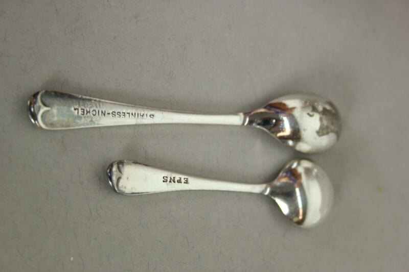 Silver Condiment set condimento in argento sheffield silver plated cristallo Sheffield & Argento