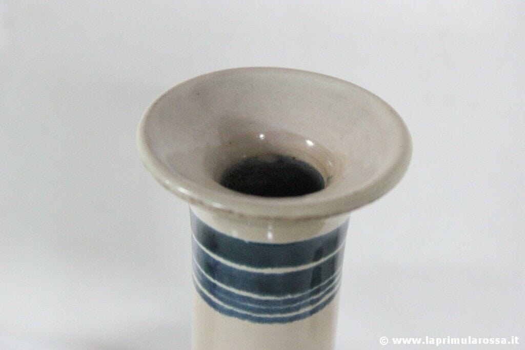 SINGOLARE VASO VINTAGE IN CERAMICA FIRMATO F. SANTI ITALIAN VINTAGE POTTERY VASE Ceramiche e Porcellane