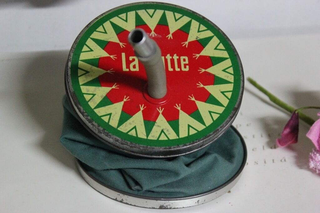 SOFFIETTO MANUALE D'EPOCA DA CAMPEGGIO VINTAGE LA HUTTE FRENCH CAMPING BELLOWS Attrezzi e Strumenti