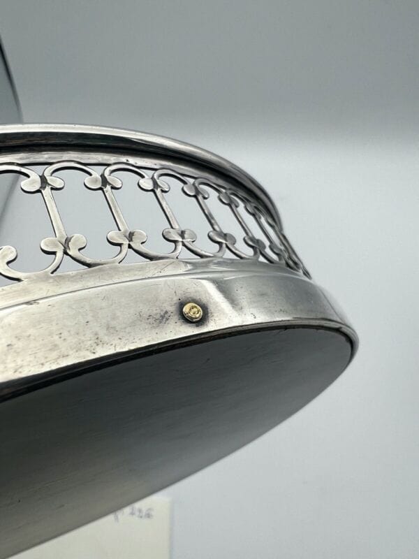 Sotto bottiglia da tavola in argento silver plated vintage stile antico MOZZONI Sheffield & Argento