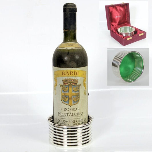 Sottobottiglia da tavola in argento sheffield silver plated vintage stile antico Sheffield & Argento