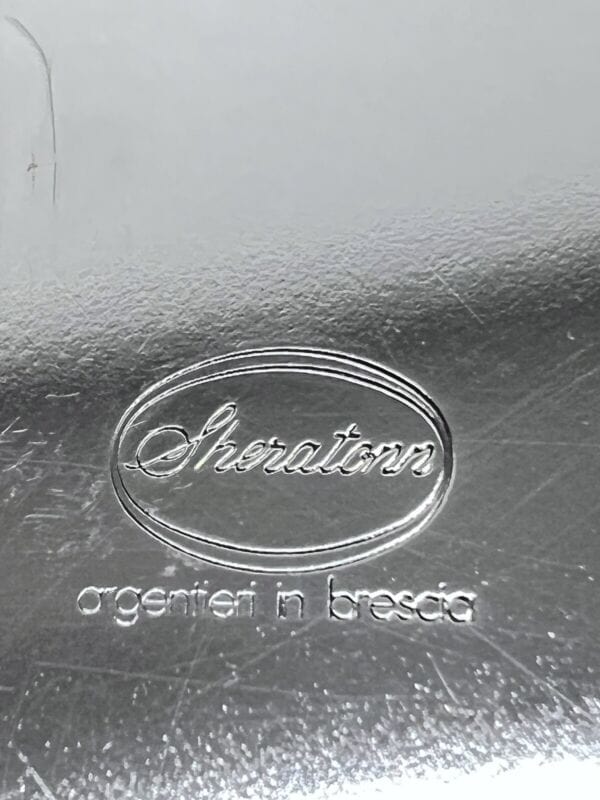 Sottobottiglia da tavola in argento sheffield silver plated vintage stile antico Sheffield & Argento