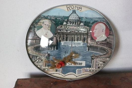 SOUVENIR ANNI 60 S.PIETRO ROMA PAPA PAOLO VI - VINTAGE VATICANO SOUVENIR Vintage