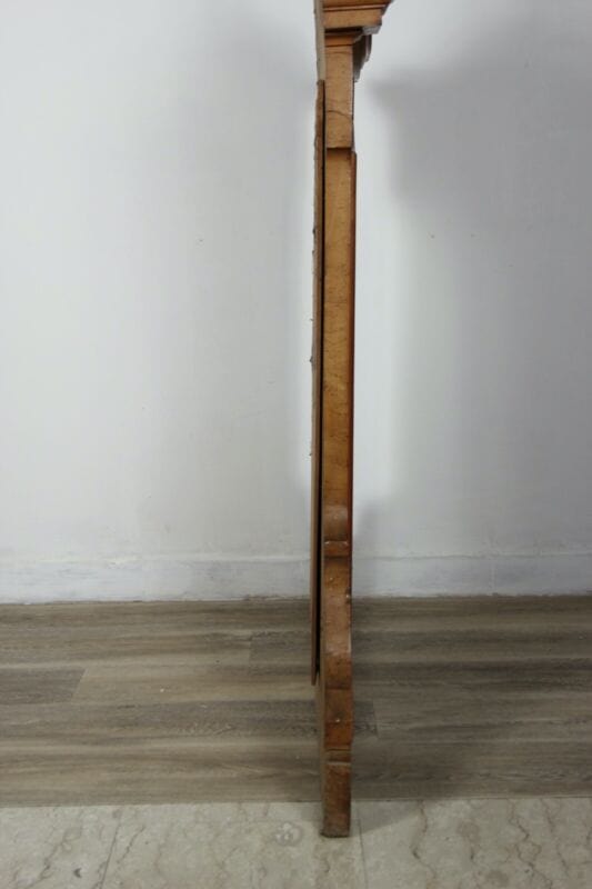 Specchiera antica grande specchio con cornice in legno di radica chiaro vecchio Complementi d'arredo