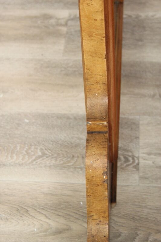 Specchiera antica grande specchio con cornice in legno di radica chiaro vecchio Complementi d'arredo