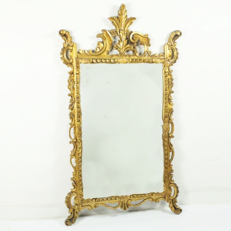Specchiera specchio antico dorato grande con cornice in – La Primula Rossa  Antiquariato