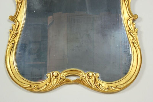 Specchiera specchio antico dorato grande con cornice intagliata in legno e oro Complementi d'arredo
