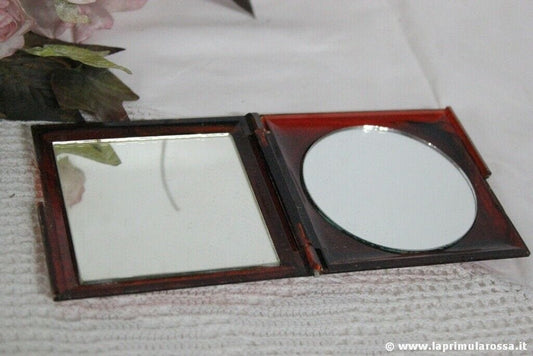 SPECCHIETTO VINTAGE DA BORSETTA  - ITALIAN HANDBAG MIRROR Portacipria