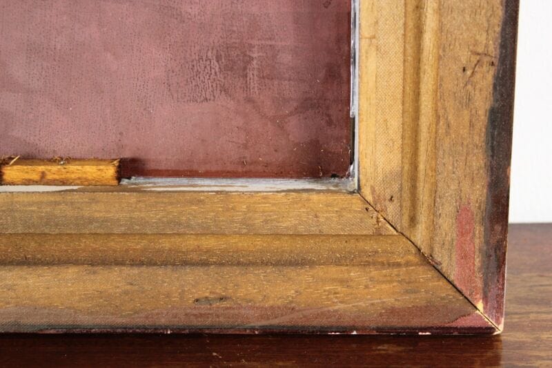 Specchio con cornice argento da parete in legno rettangolare antico vintage Complementi d'arredo
