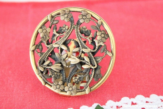 SPLENDIDA SPILLA VINTAGE DI BIGIOTTERIA CHIUSURA A CLIP - VINTAGE DRESS CLIP Bigiotteria & Accessori