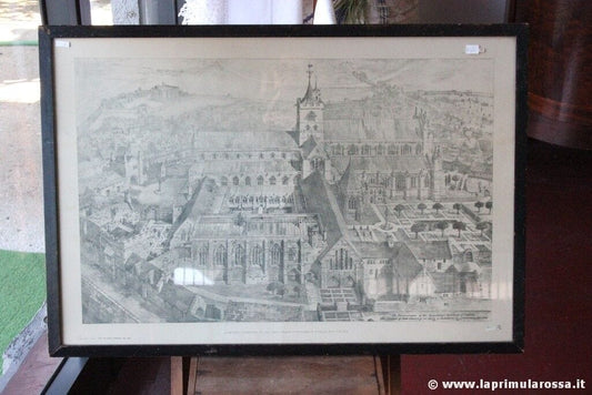 STAMPA INGLESE ANTICA CON CORNICE ANNO 1907 - VINTAGE CARLISLE CATHEDRAL PRINT Stampe e Incisioni