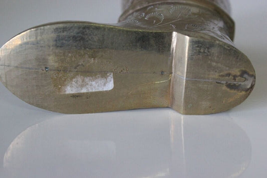 STIVALE VINTAGE DA COLLEZIONE IN OTTONE H cm 7,5 / MINIATURE BRASS BOOT Ottone
