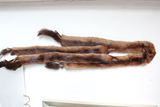 STOLA D'EPOCA DI VISONE -VINTAGE MINK FUR  STOLE SHAWL WRAP BOA CAP Vintage