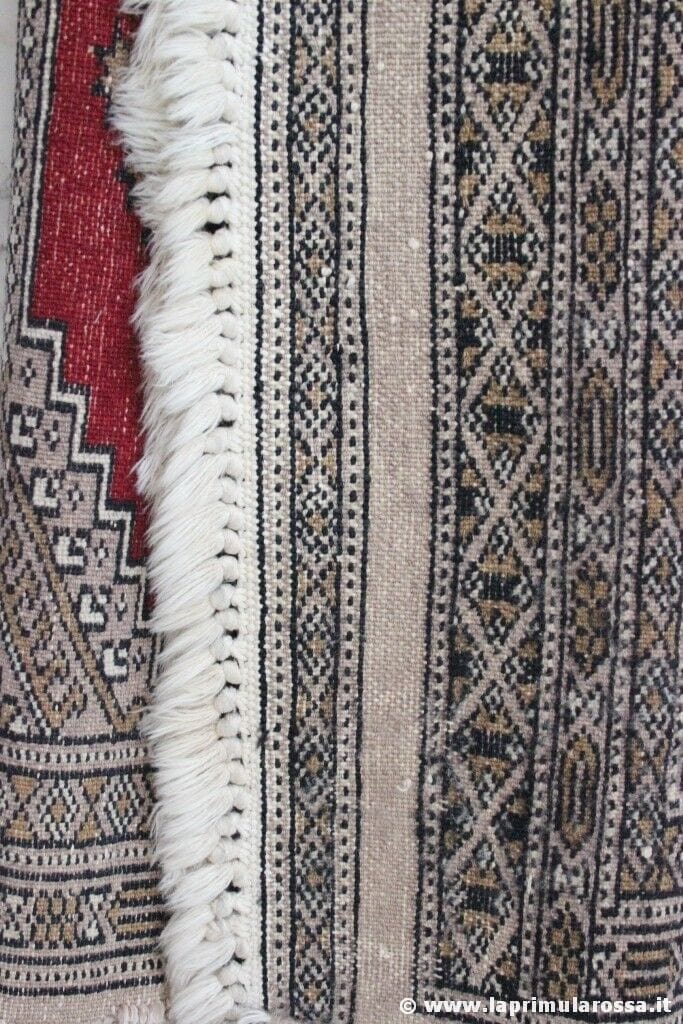 TAPPETO VINTAGE BUKARA PAKISTAN ROSSO cm 90x60 SCENDILETTO ANNI '80 - RUG Other