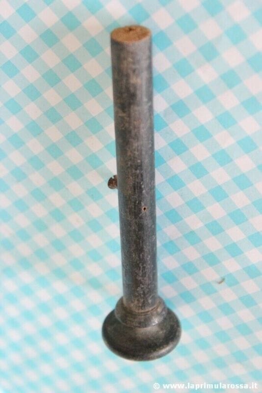 TASTO ANTICO IN LEGNO PER ARMONIUM - MANOPOLA D'EPOCA SILENCING - PEZZO RICAMBIO Restauro