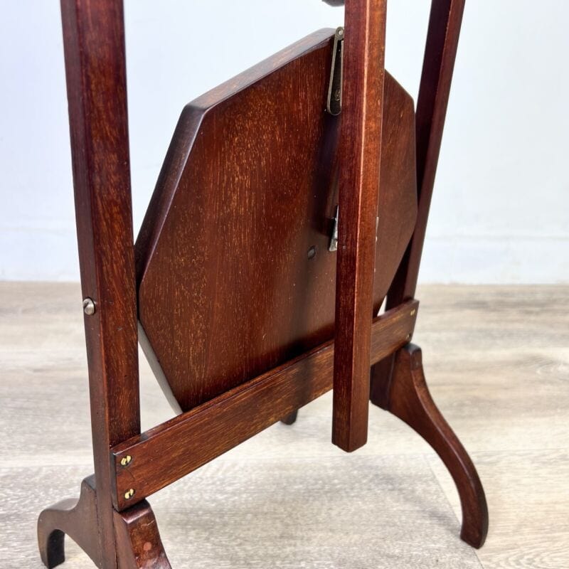 Tavolino antico a due ripiani in legno etagere pieghevole porta dolci cake stand Arredamento