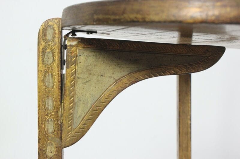 Tavolino antico a piu ripiani in legno etagere pieghevole porta dolci cake stand Arredamento