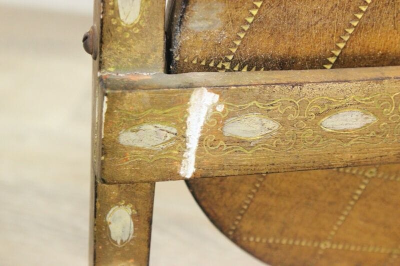 Tavolino antico a piu ripiani in legno etagere pieghevole porta dolci cake stand Arredamento