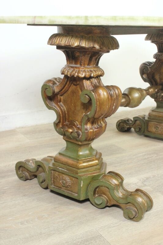 Tavolino antico rettangolare in legno e onice tavolo basso da per salotto marmo Arredamento