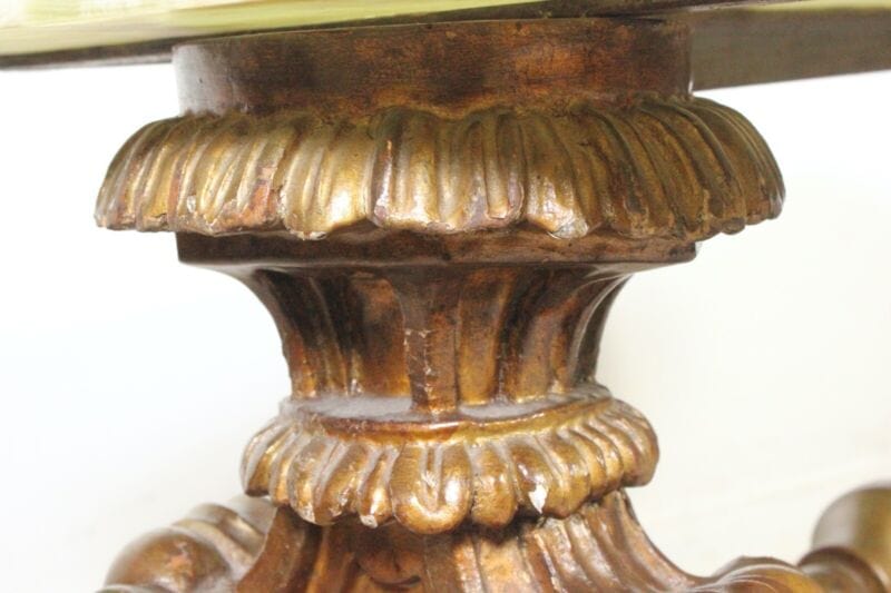 Tavolino antico rettangolare in legno e onice tavolo basso da per salotto marmo Arredamento