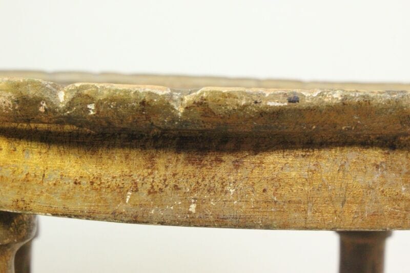 Tavolino antico rotondo tavolo in legno fiorentino da per salotto porta telefono Arredamento