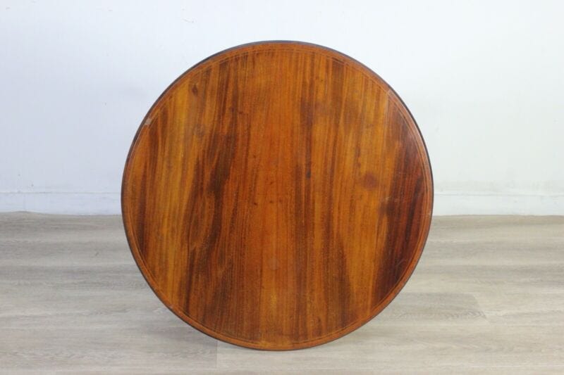 Tavolino antico rotondo tavolo in legno inglese intarsiato da per salotto tè Arredamento