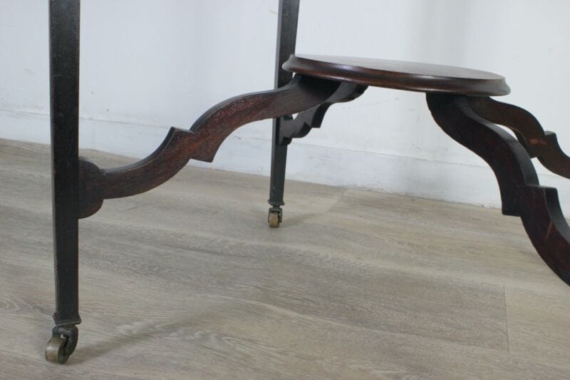 Tavolino antico rotondo tavolo in legno inglese intarsiato da per salotto tè Arredamento