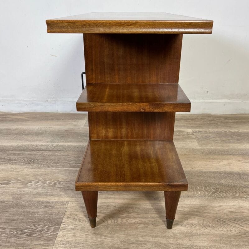 Tavolino Antico stile anni 50 Comodino Mobiletto vintage in legno modernariato Arredamento