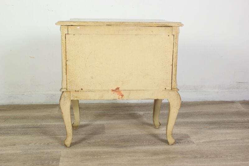 Tavolino con cassetti laccato comodino dipinto in stile veneziano mobile antico Arredamento