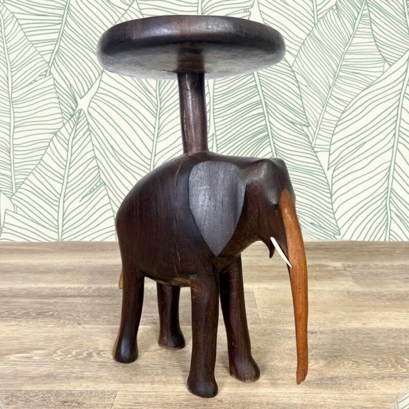 Tavolino in legno sgabello scultura di Elefante per divano tavolo da appoggio Arredamento