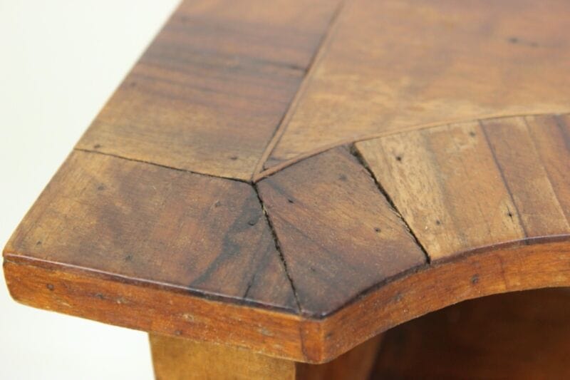 Tavolino intarsiato stile antico Luigi XV mobile porta telefono con cassetto Arredamento