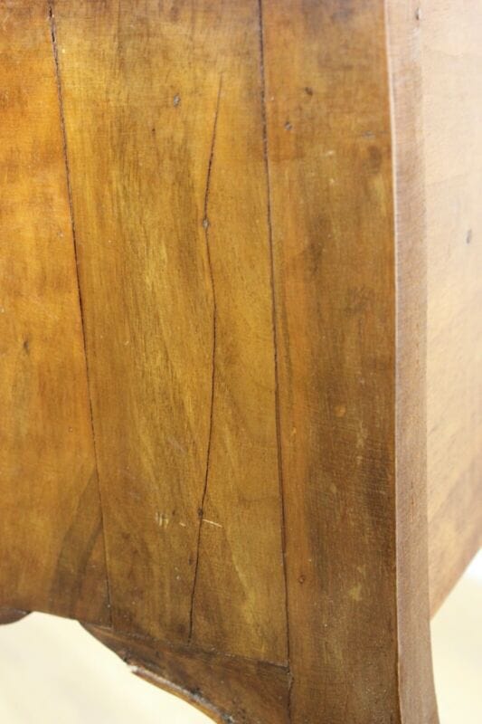 Tavolino intarsiato stile antico Luigi XV mobile porta telefono con cassetto Arredamento