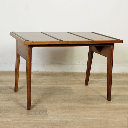 Tavolino porta valigie basso vintage modernariato anni 50 60 da albergo antico Arredamento