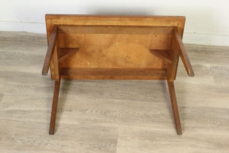 Tavolino porta valigie basso vintage modernariato anni 50 60 da albergo antico Arredamento