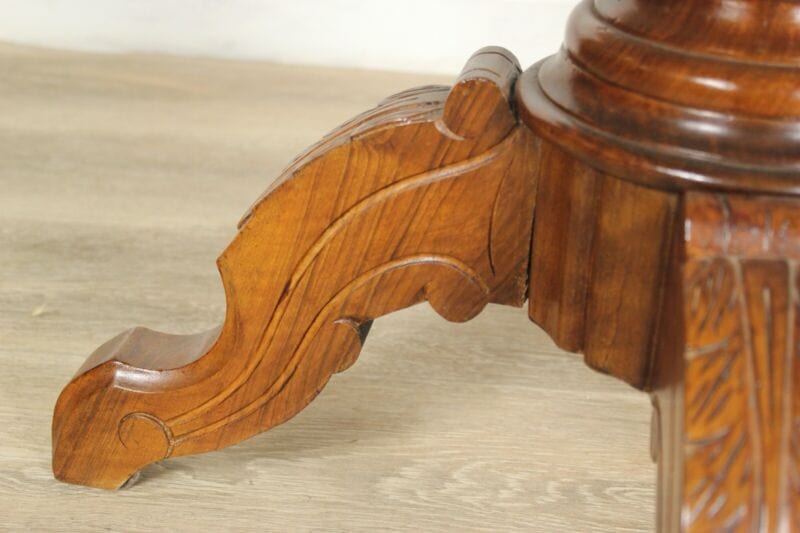 Tavolino tavolo antico 800 da salotto basso per soggiorno in legno a biscotto Arredamento