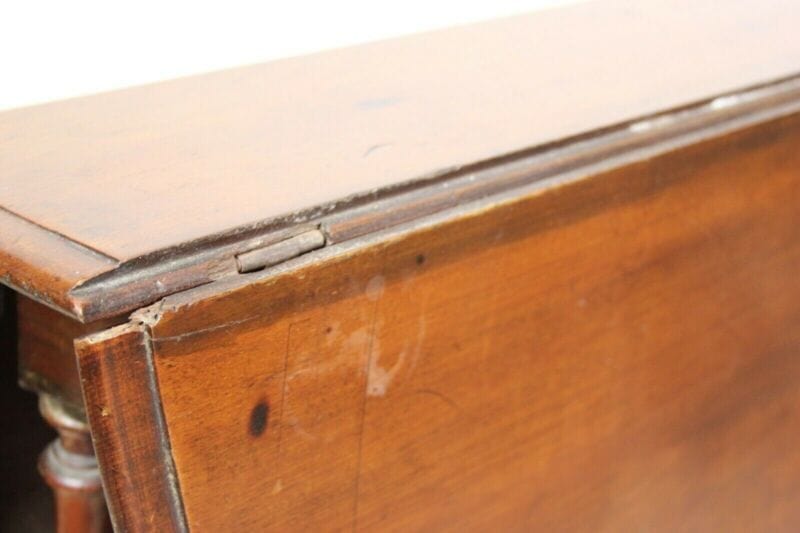 Tavolino tavolo antico a bandelle da salotto per soggiorno in legno pieghevole Arredamento