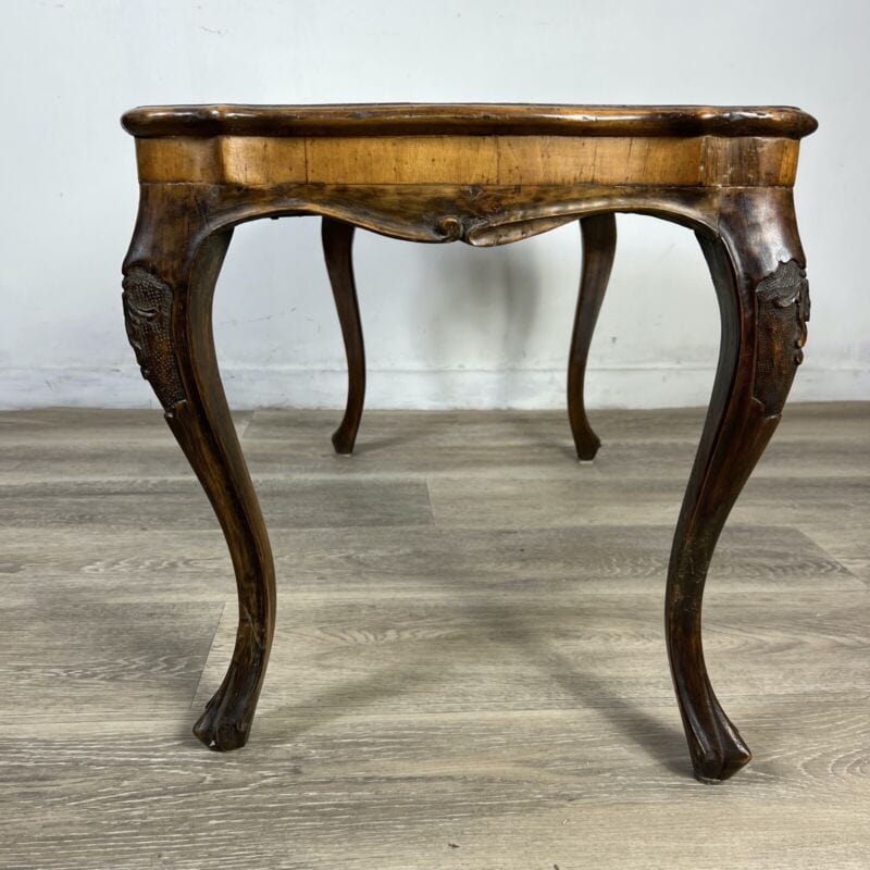 Tavolino tavolo antico basso da salotto soggiorno in legno stile antico Luigi XV Arredamento