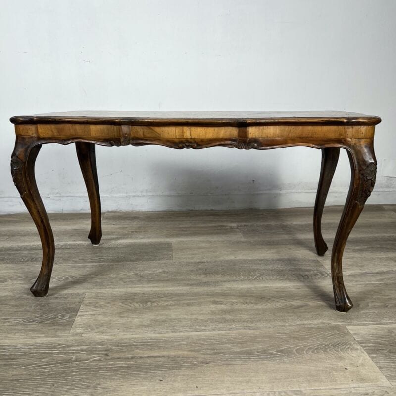 Tavolino tavolo antico basso da salotto soggiorno in legno stile antico Luigi XV Arredamento