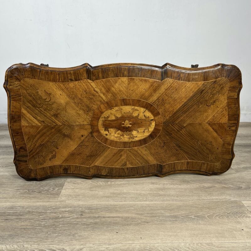 Tavolino tavolo antico basso da salotto soggiorno in legno stile antico Luigi XV Arredamento