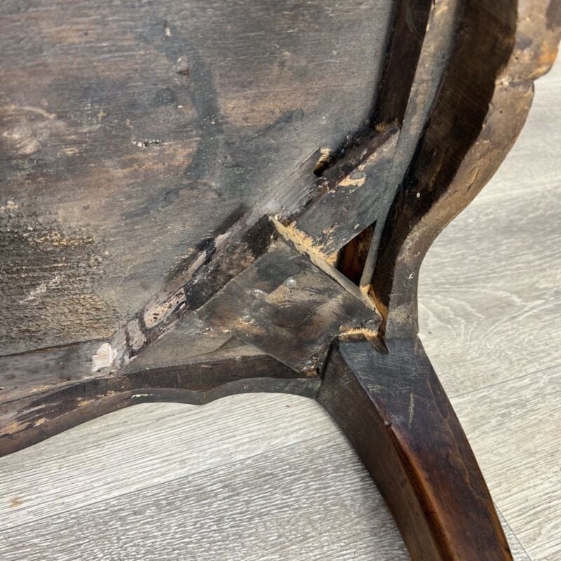 Tavolino tavolo antico basso da salotto soggiorno in legno stile antico Luigi XV Arredamento