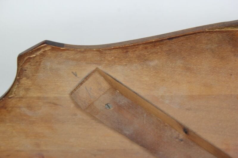 Tavolino tavolo antico da salotto basso per soggiorno in legno ovale a biscotto Arredamento