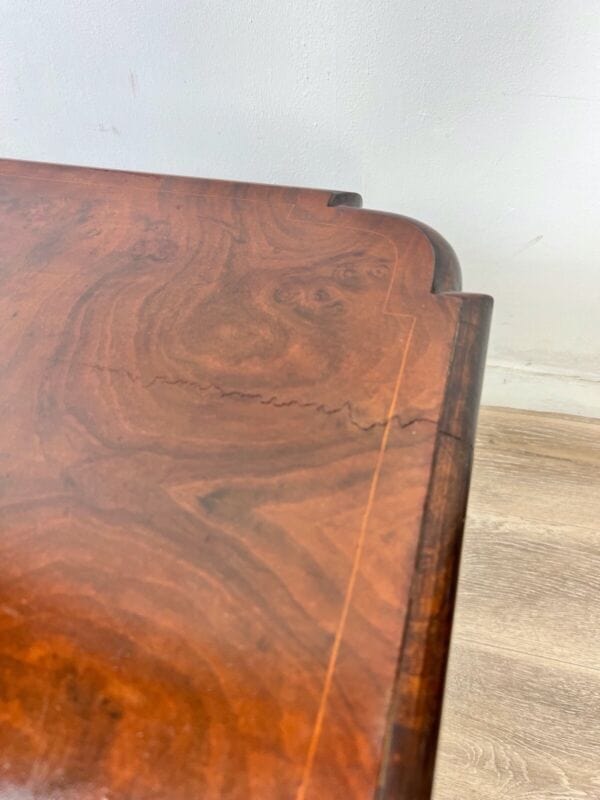 Tavolino tavolo antico da salotto basso per soggiorno in legno radica epoca 800 Arredamento