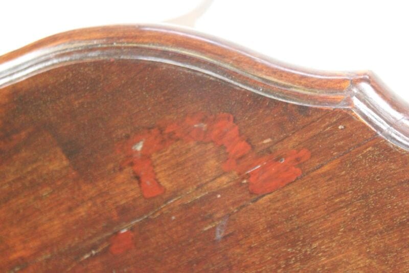 Tavolino tavolo antico da salotto per tè soggiorno in legno inglese chippendale Arredamento